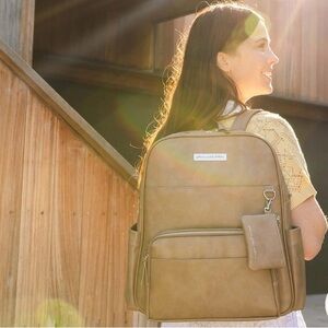 Petunia Pickle Bottom Tan Backpack